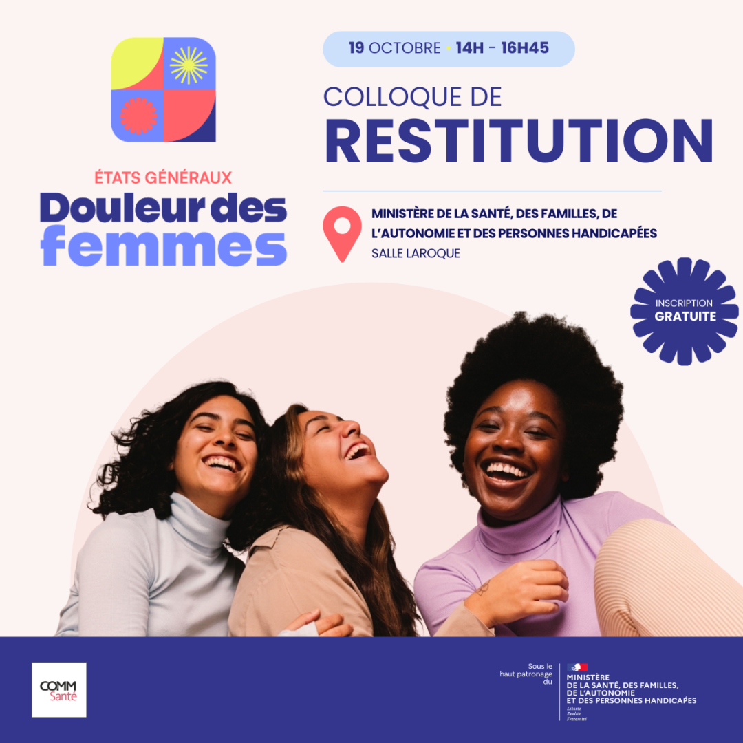 Affiche du Colloque de Restitution — 19 octobre, 14h à 16h45, Salle Laroque